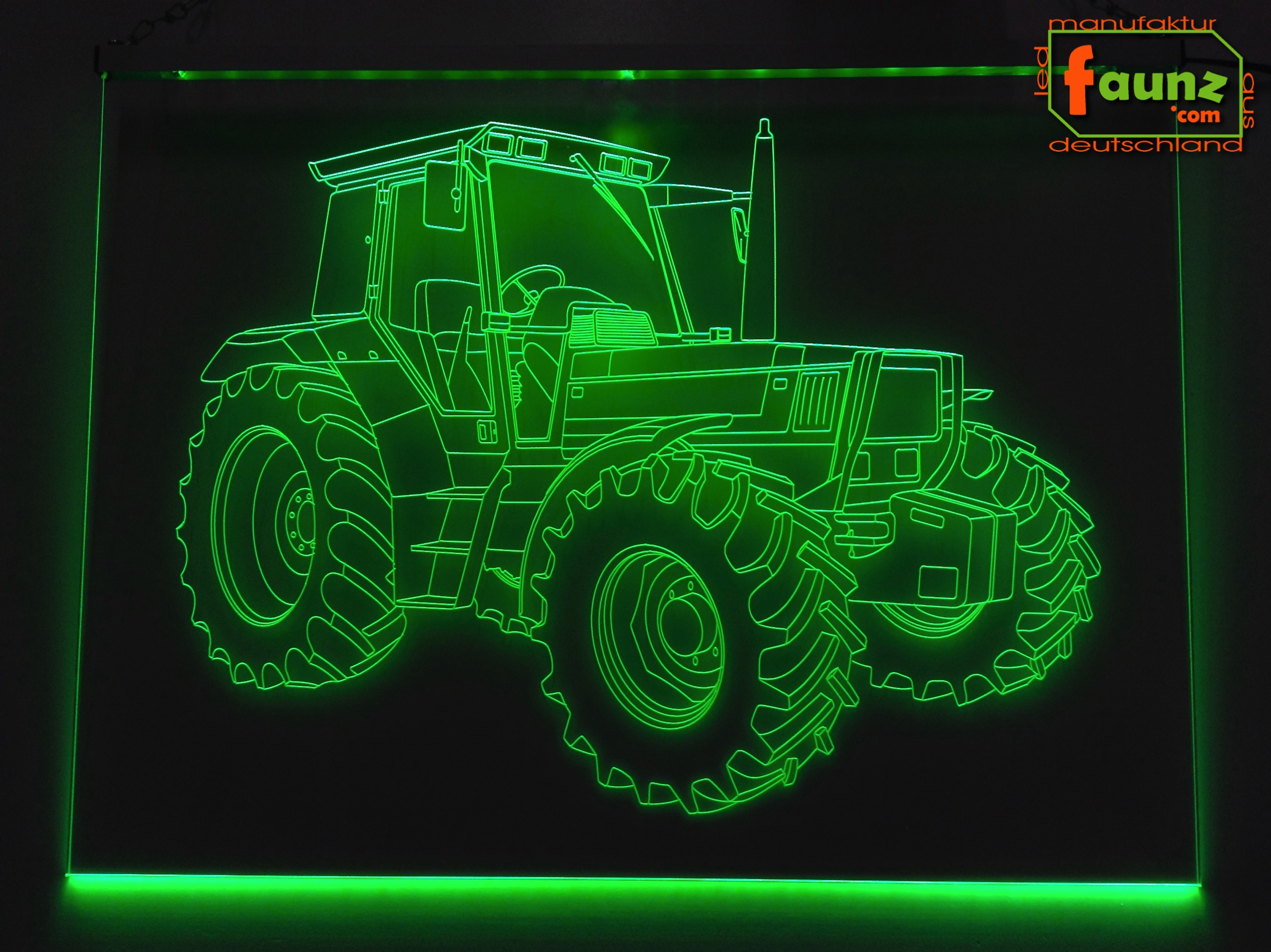 LED Fahrzeug-Gravur für Deutz-Fahr Traktor Oldtimer Liebhaber Tuning  Wanddekoration Leuchtschild