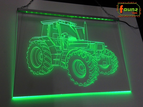 LED Fahrzeug-Gravur für Deutz-Fahr Traktor Oldtimer Liebhaber Tuning  Wanddekoration Leuchtschild
